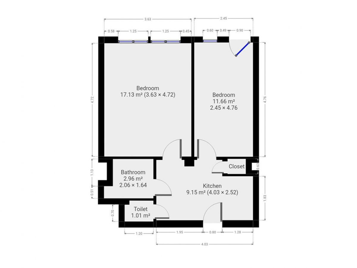 Pronájem bytu 2+1 43 m² - foto 15