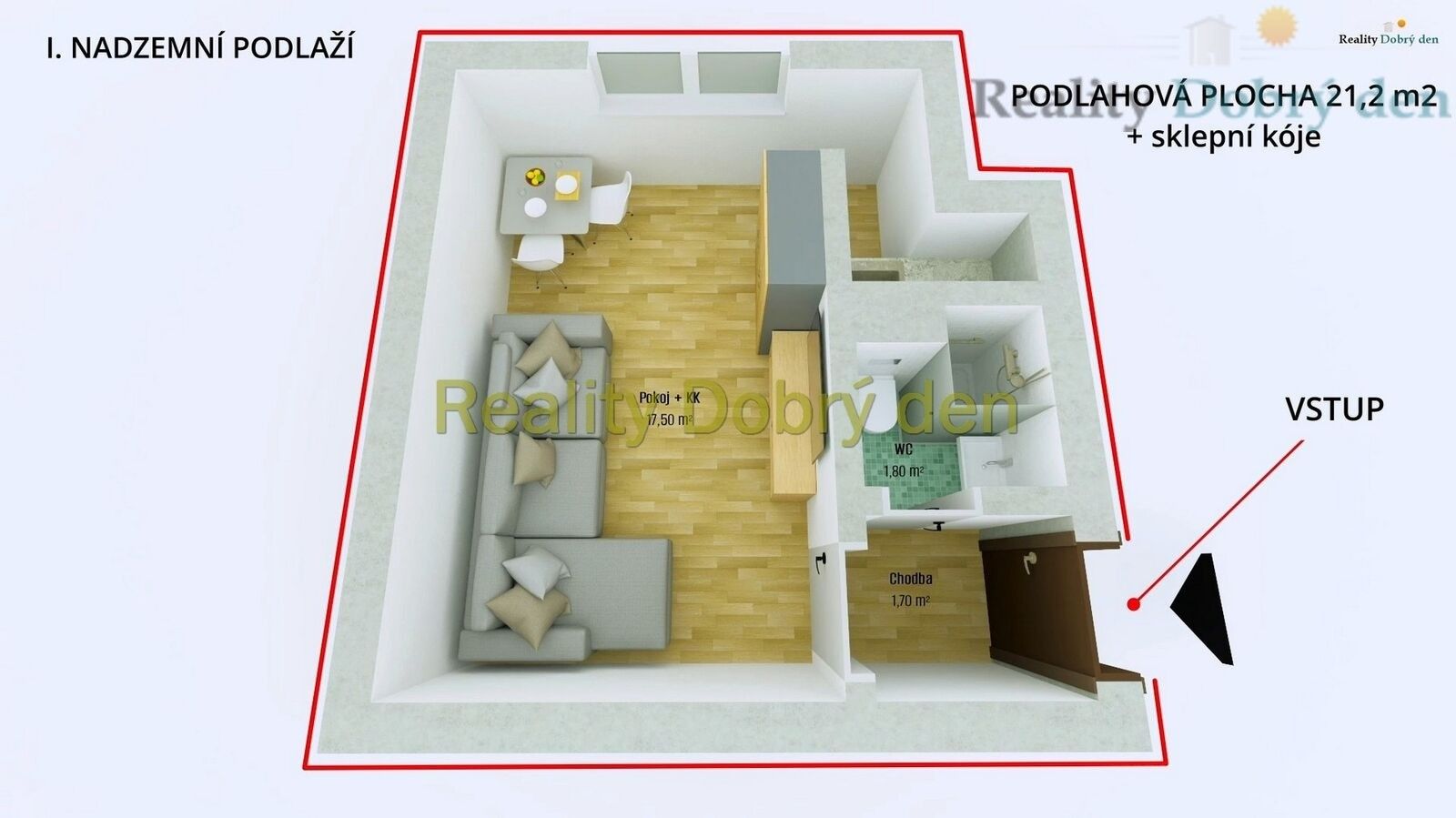 Prodej bytu 1+kk 21 m² - foto 2