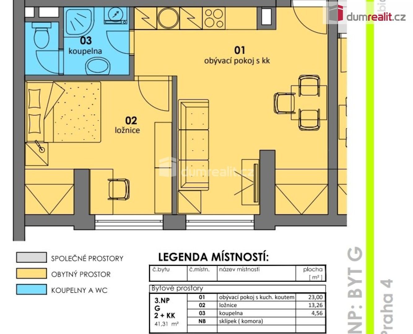 Pronájem bytu 2+kk 41 m² - foto 6