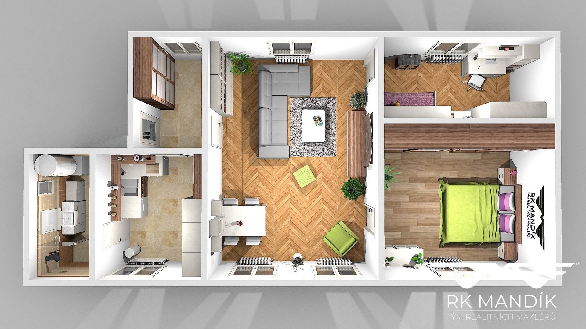 Pronájem bytu 3+1 75 m² - foto 16