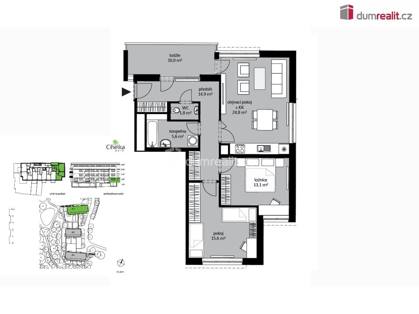 Pronájem bytu 3+kk 86 m² - foto 5
