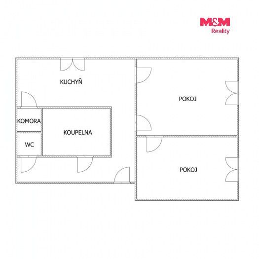 Pronájem bytu 2+1 52 m² - foto 9