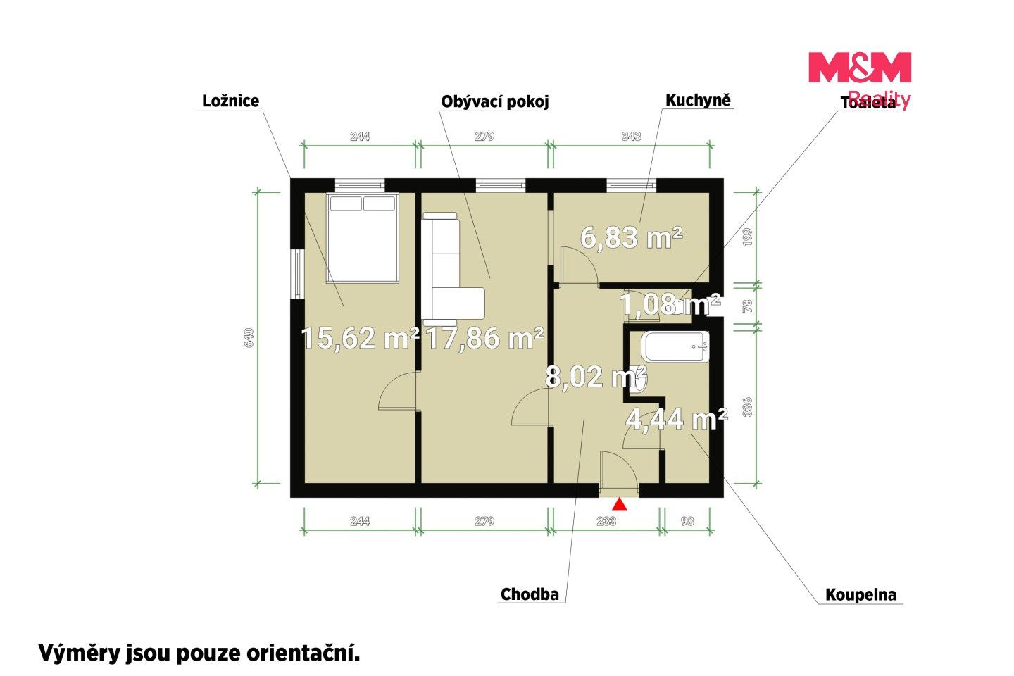 Prodej bytu 2+1 56 m² - foto 4
