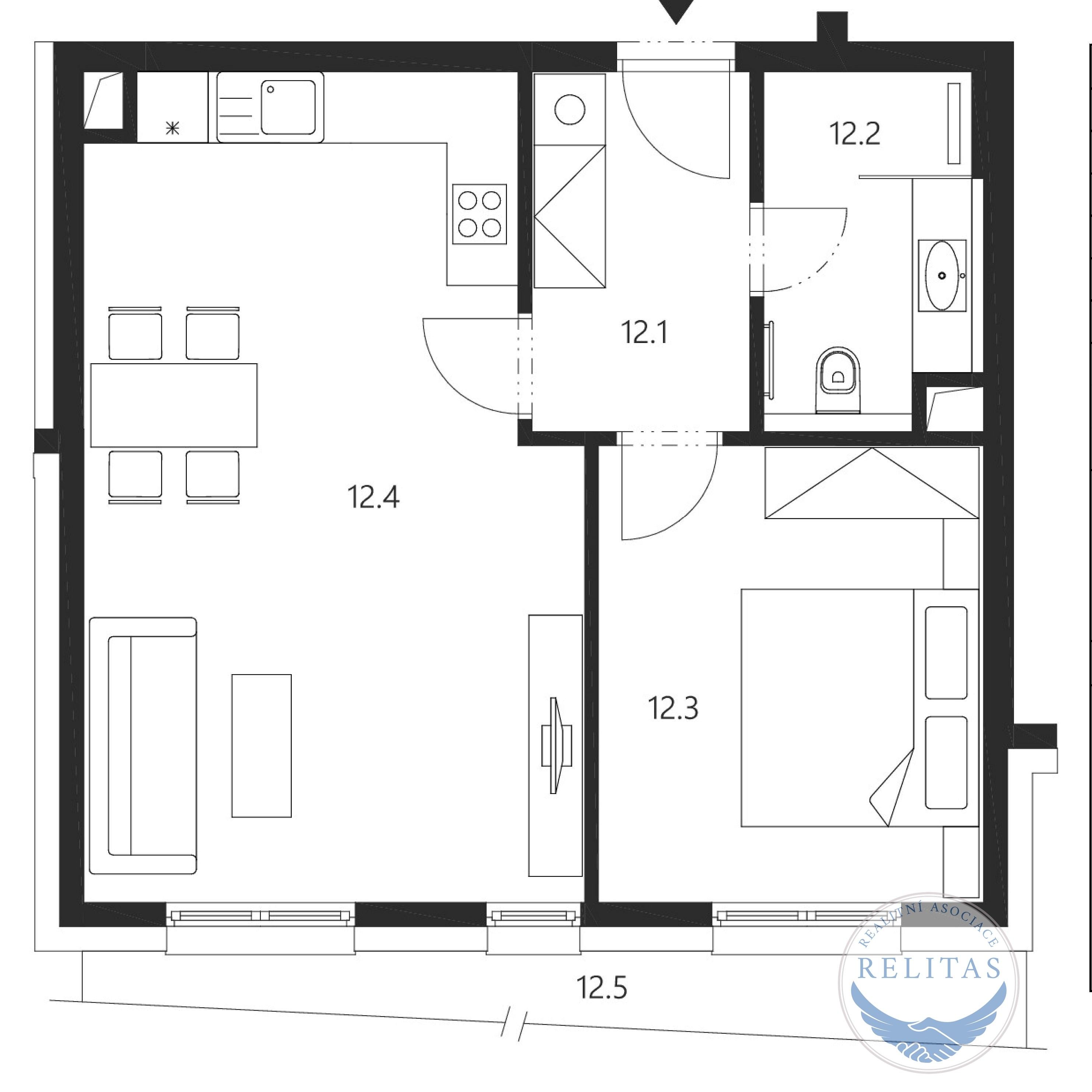 Pronájem bytu 2+kk 52 m² - foto 11