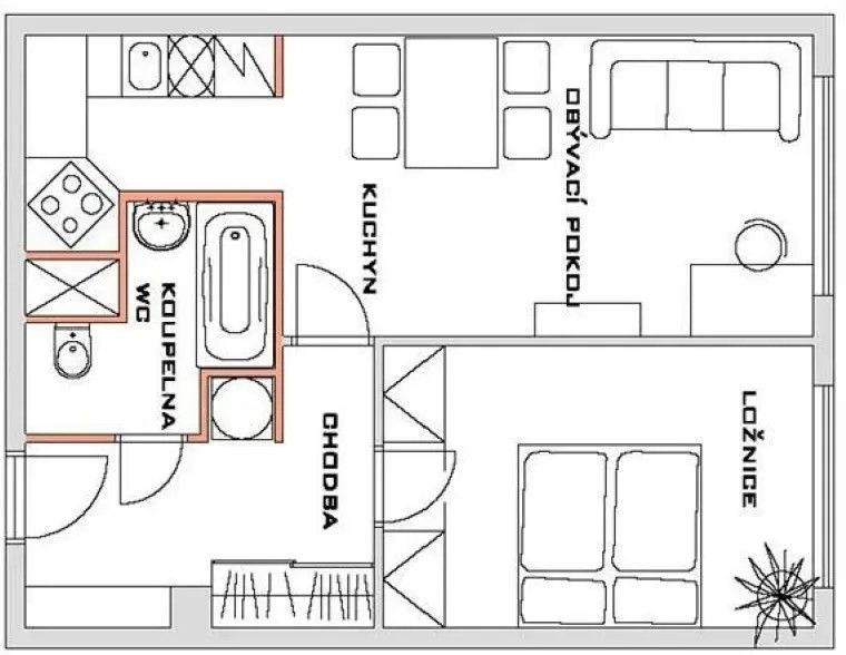 Pronájem bytu 2+kk 48 m² - foto 7