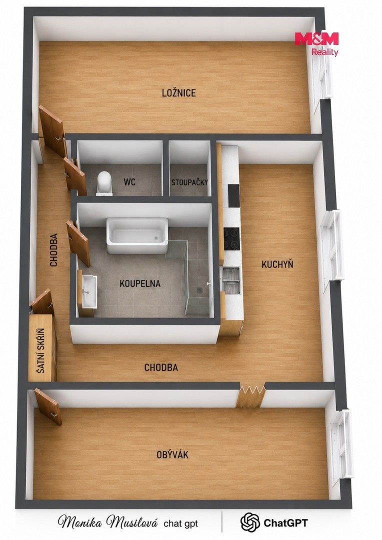 Prodej bytu 2+1 54 m² - foto 13