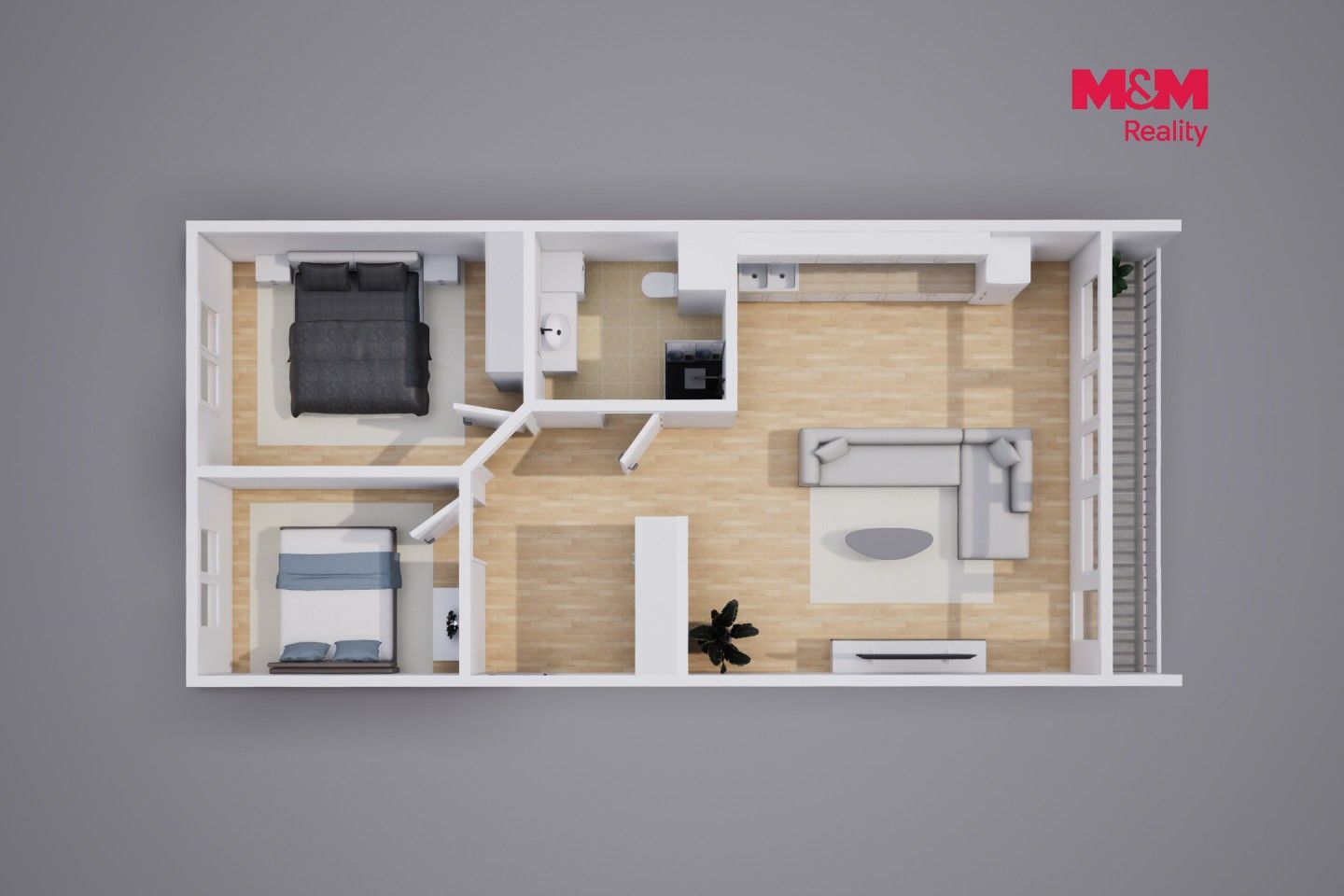 Pronájem bytu 3+kk 71 m² - foto 10
