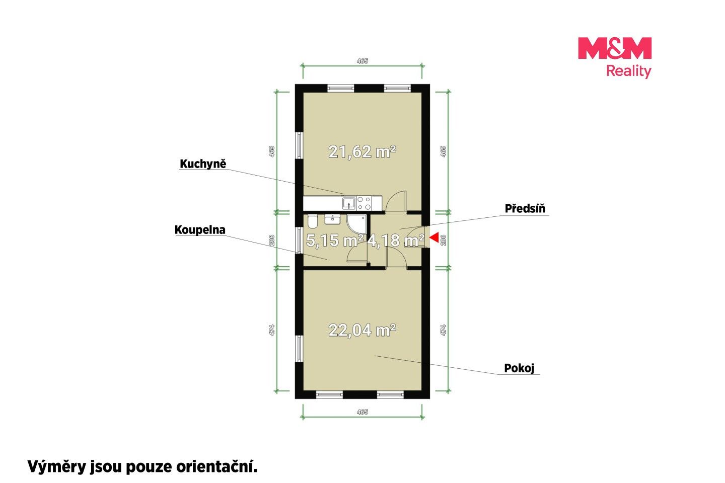 Pronájem bytu 2+kk 53 m² - foto 8