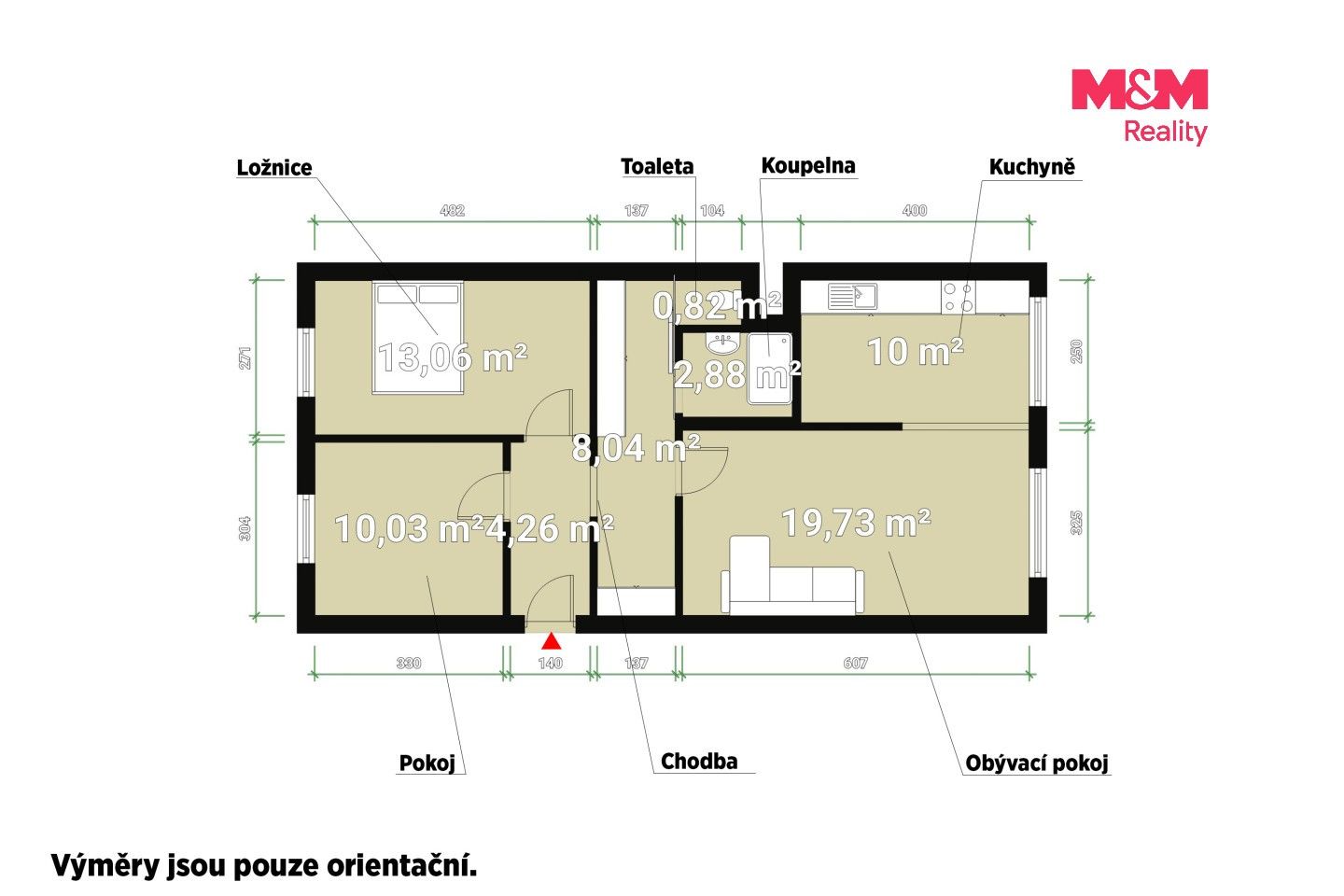 Prodej bytu 3+1 69 m² - foto 11