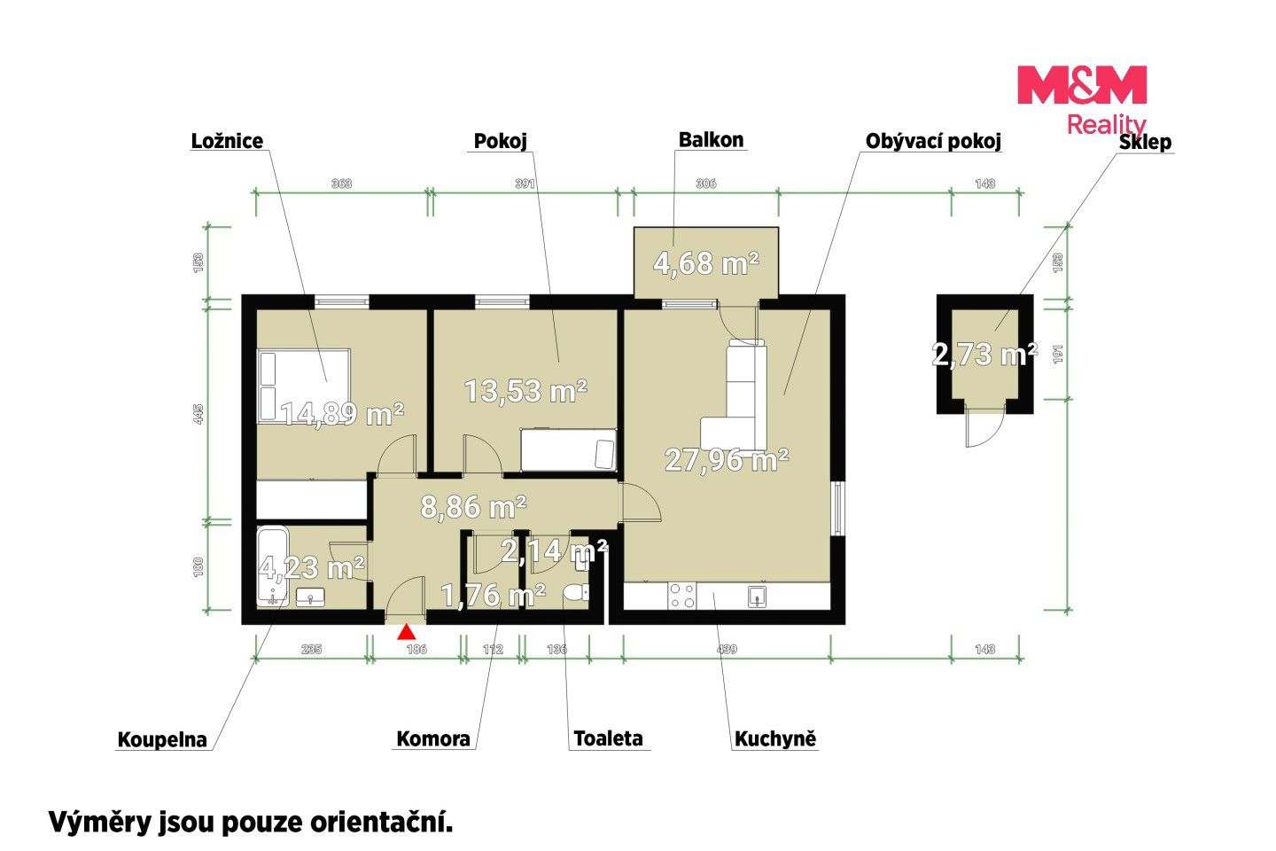 Prodej bytu 3+kk 74 m² - foto 12