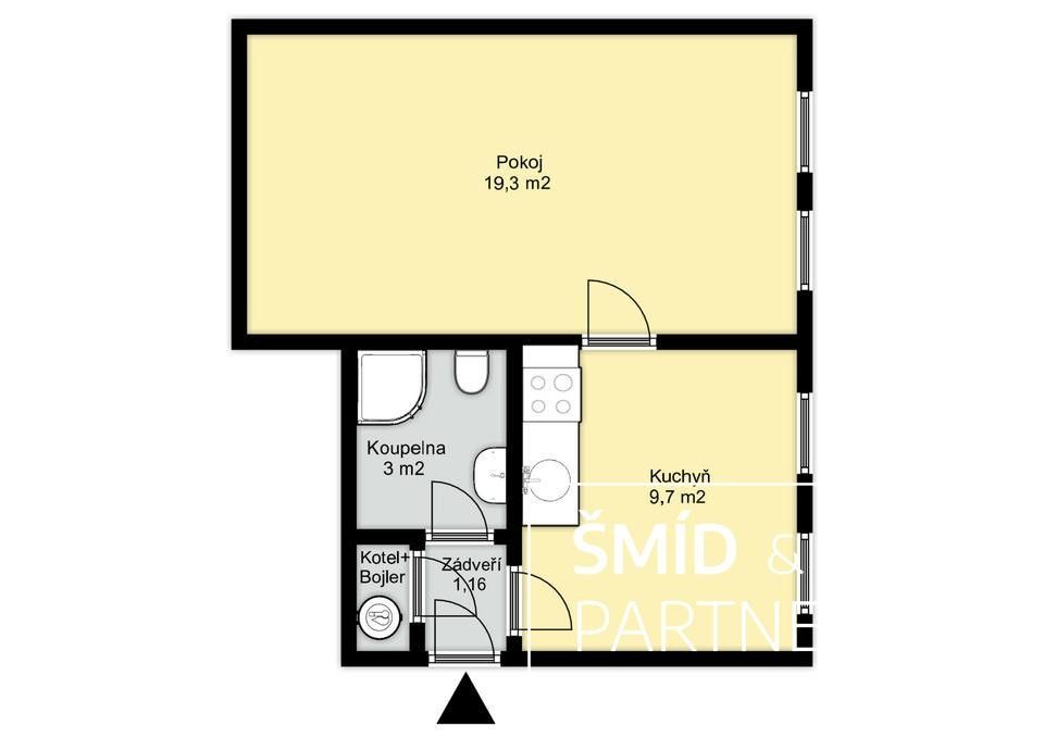 Prodej bytu 1+1 37 m² - foto 9