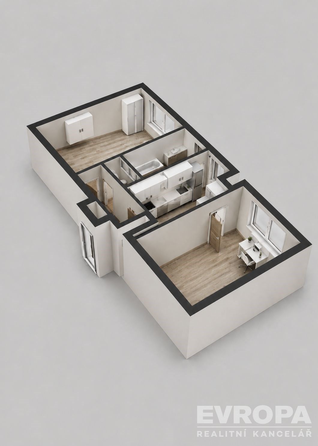 Pronájem bytu 2+1 52 m² - foto 3