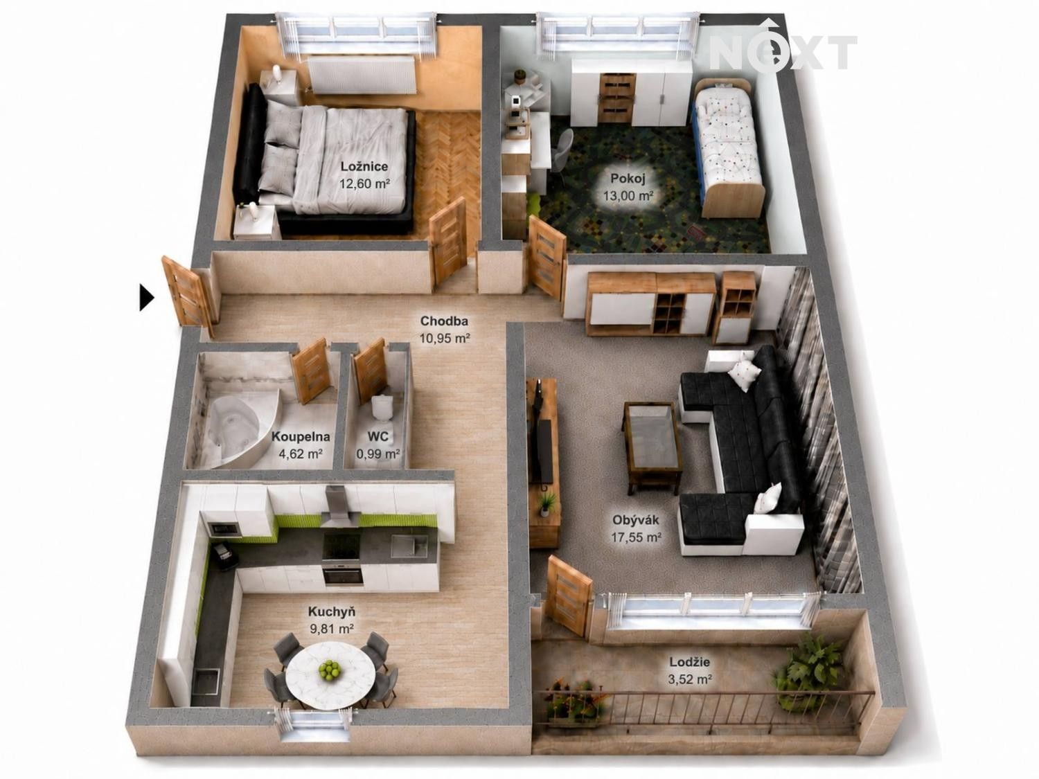 Prodej bytu 3+1 70 m² - foto 19