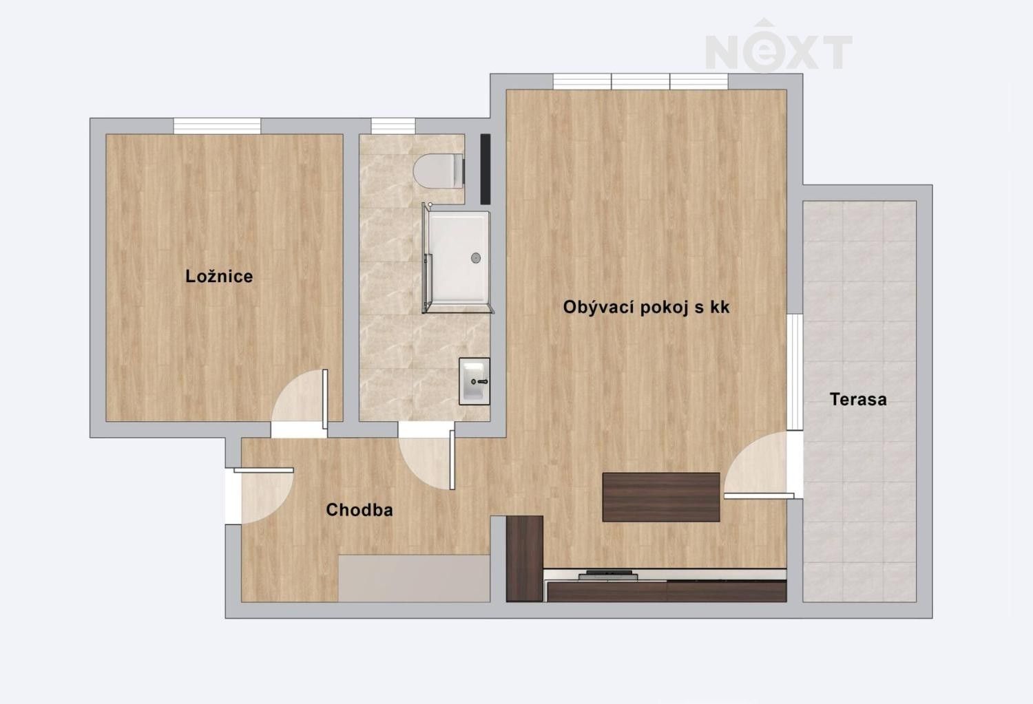 Pronájem bytu 2+kk 57 m² - foto 19