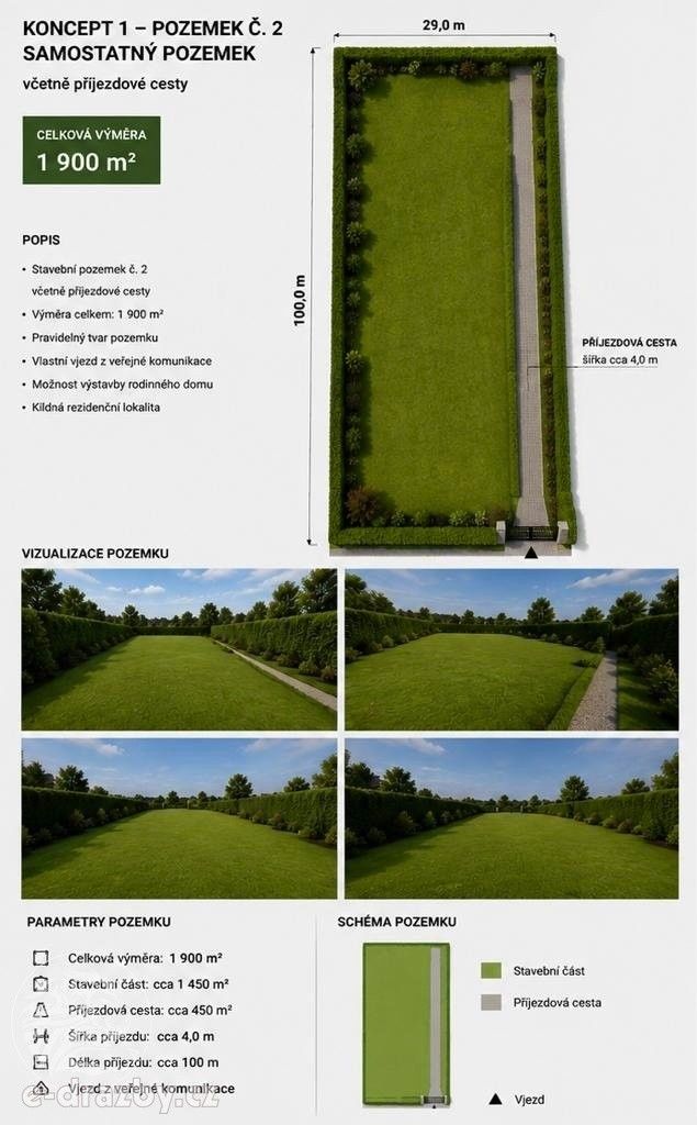 Prodej pozemku 1900 m² - foto 1