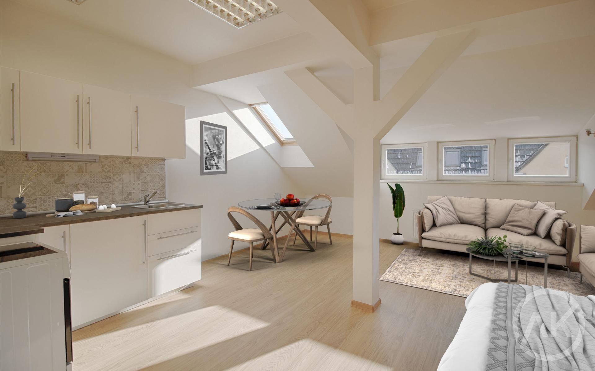 Pronájem bytu 1+kk 37 m² - foto 3