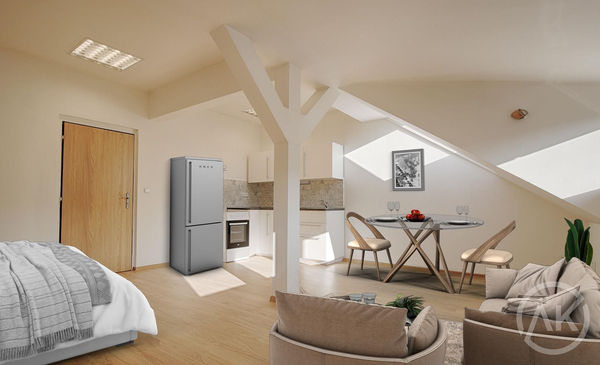 Pronájem bytu 1+kk 37 m² - foto 4