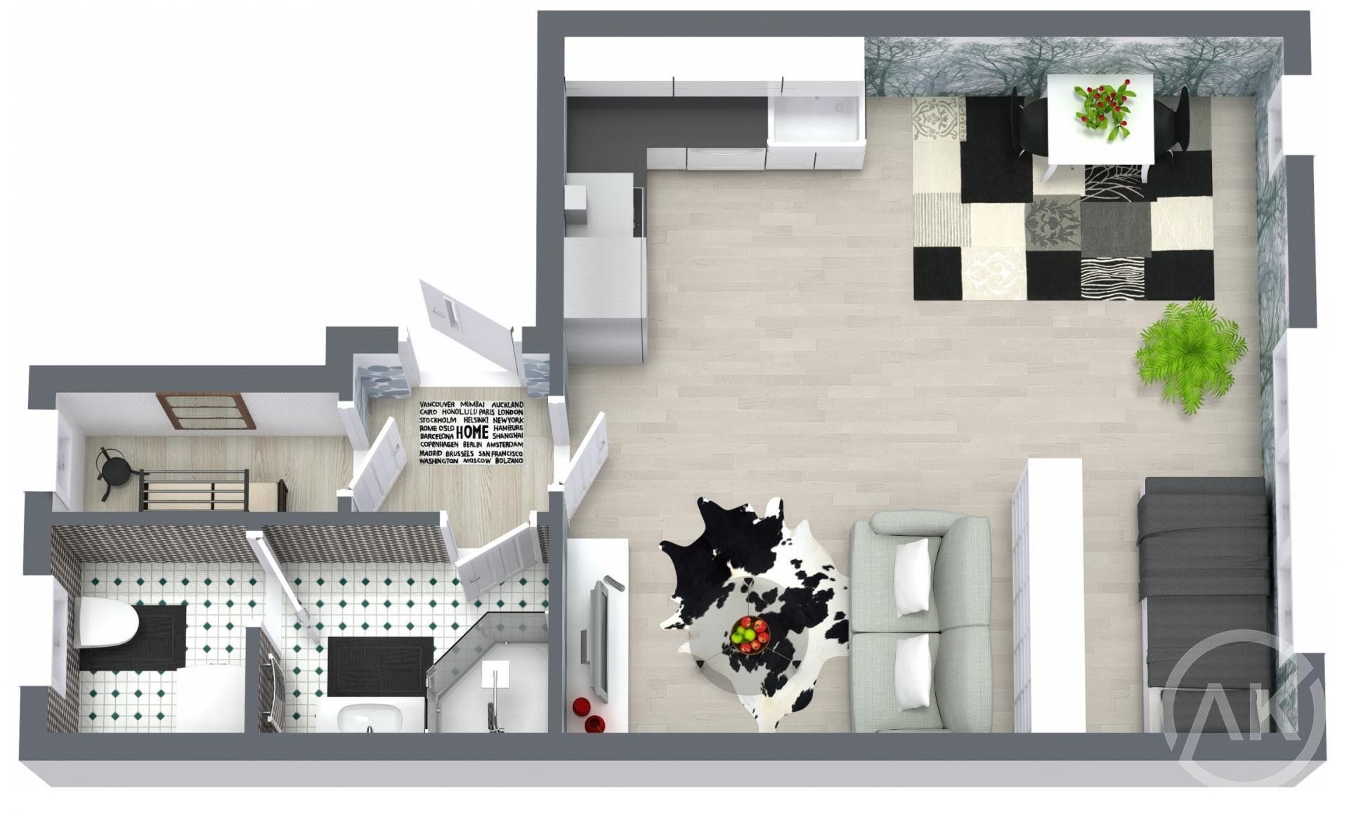 Pronájem bytu 1+kk 37 m² - foto 6