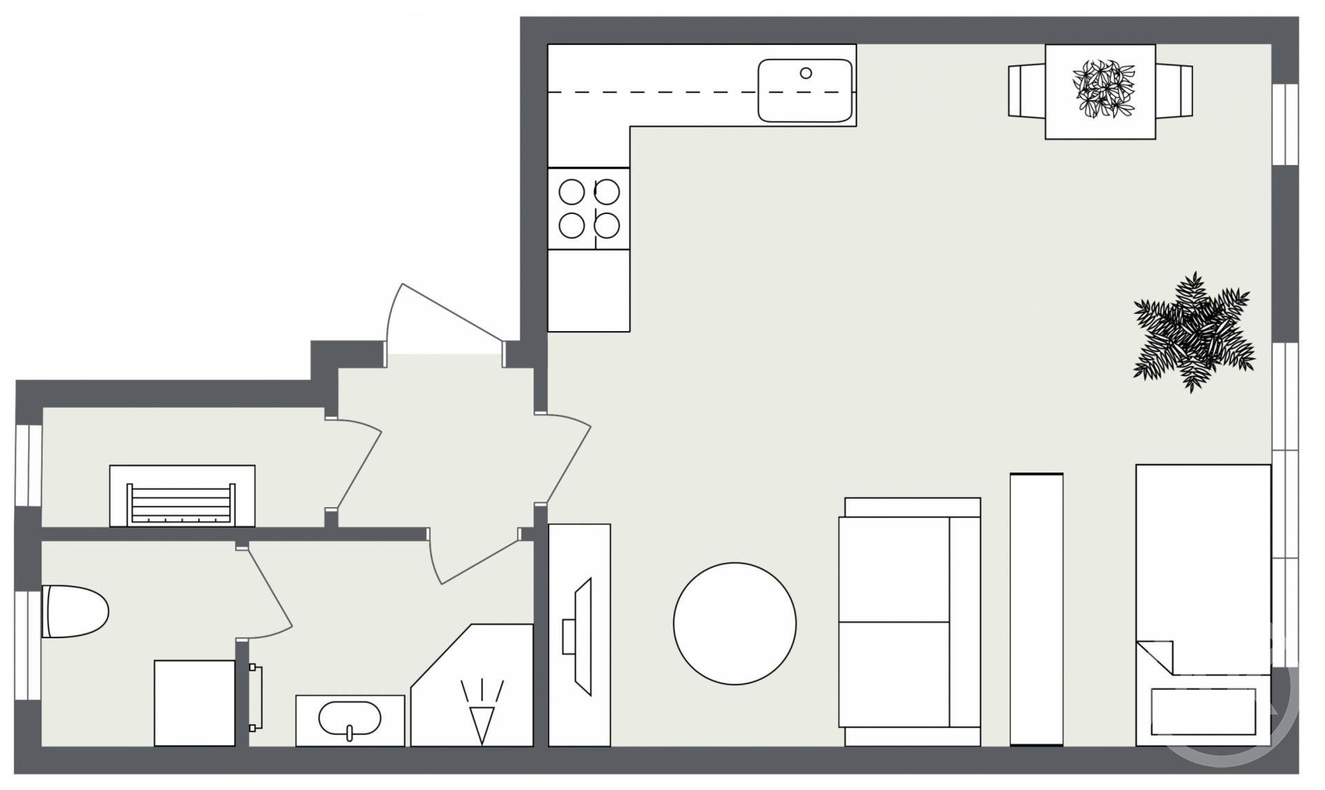 Pronájem bytu 1+kk 37 m² - foto 7