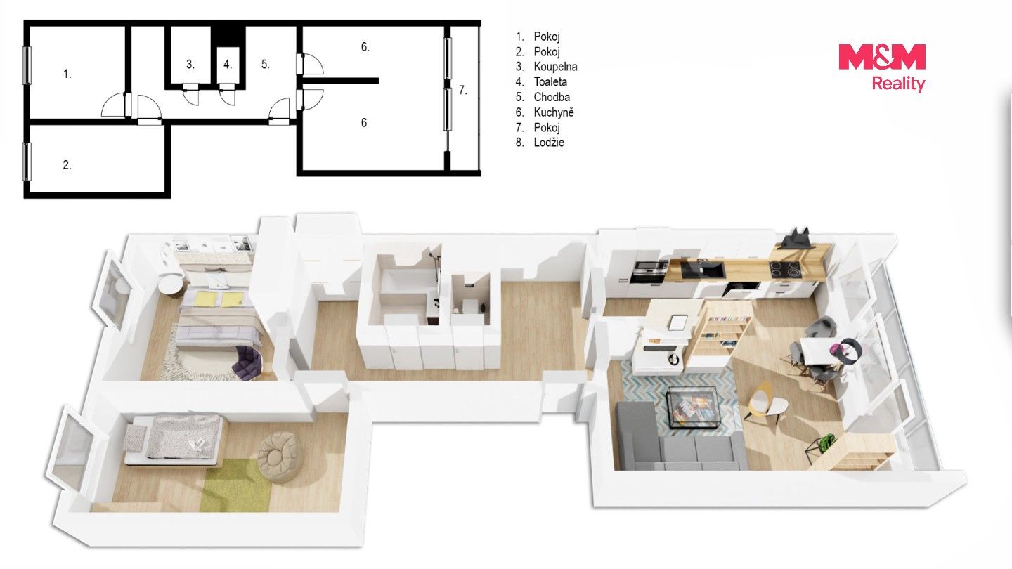 Prodej bytu 3+1 71 m² - foto 10