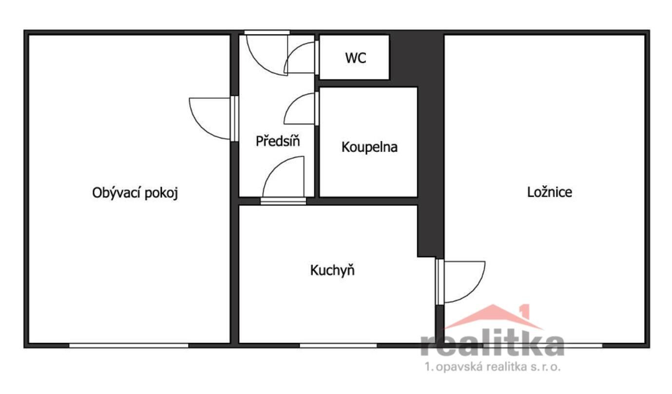 Pronájem bytu 2+1 53 m² - foto 3