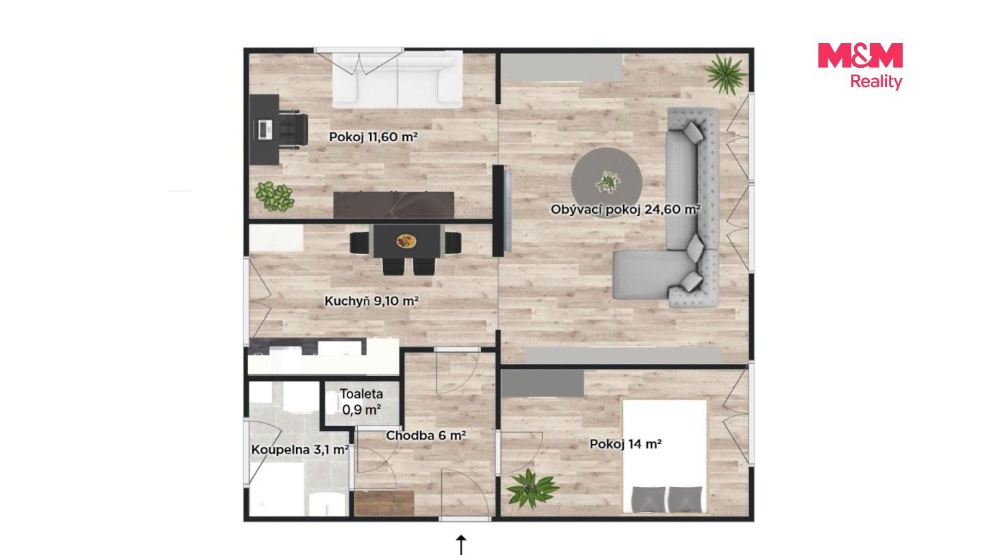 Prodej bytu 3+1 69 m² - foto 16