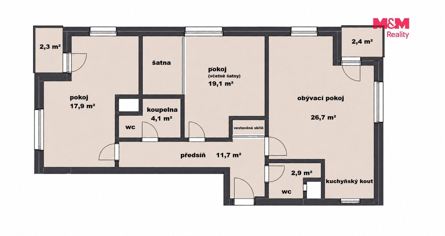 Prodej bytu 3+kk 82 m² - foto 3