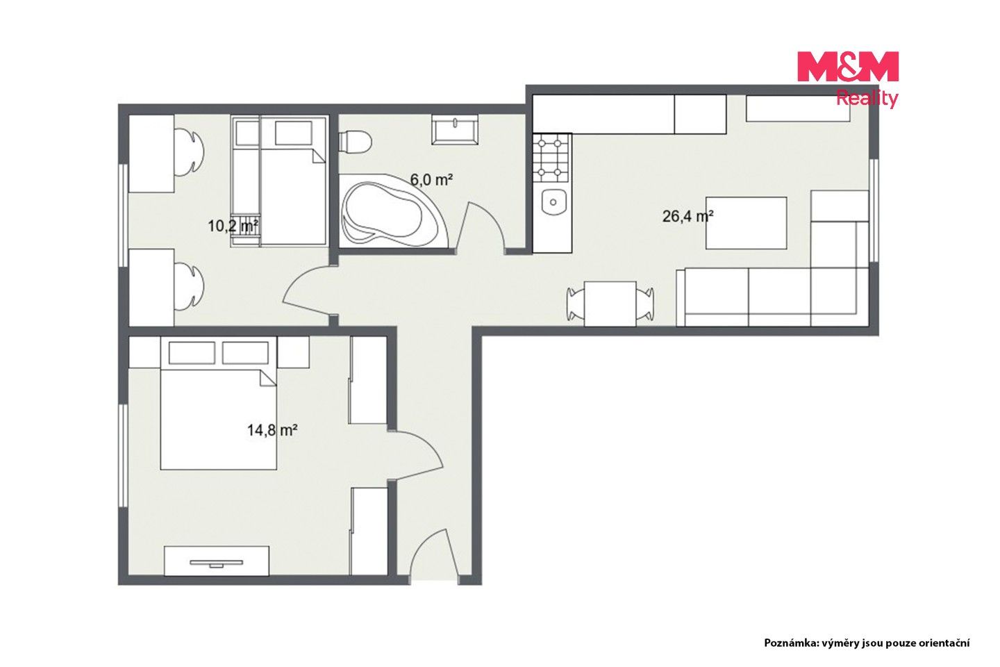 Prodej bytu 3+kk 58 m² - foto 12