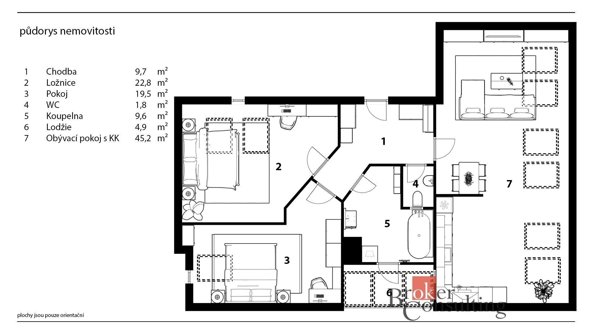 Pronájem bytu 3+kk 101 m² - foto 2