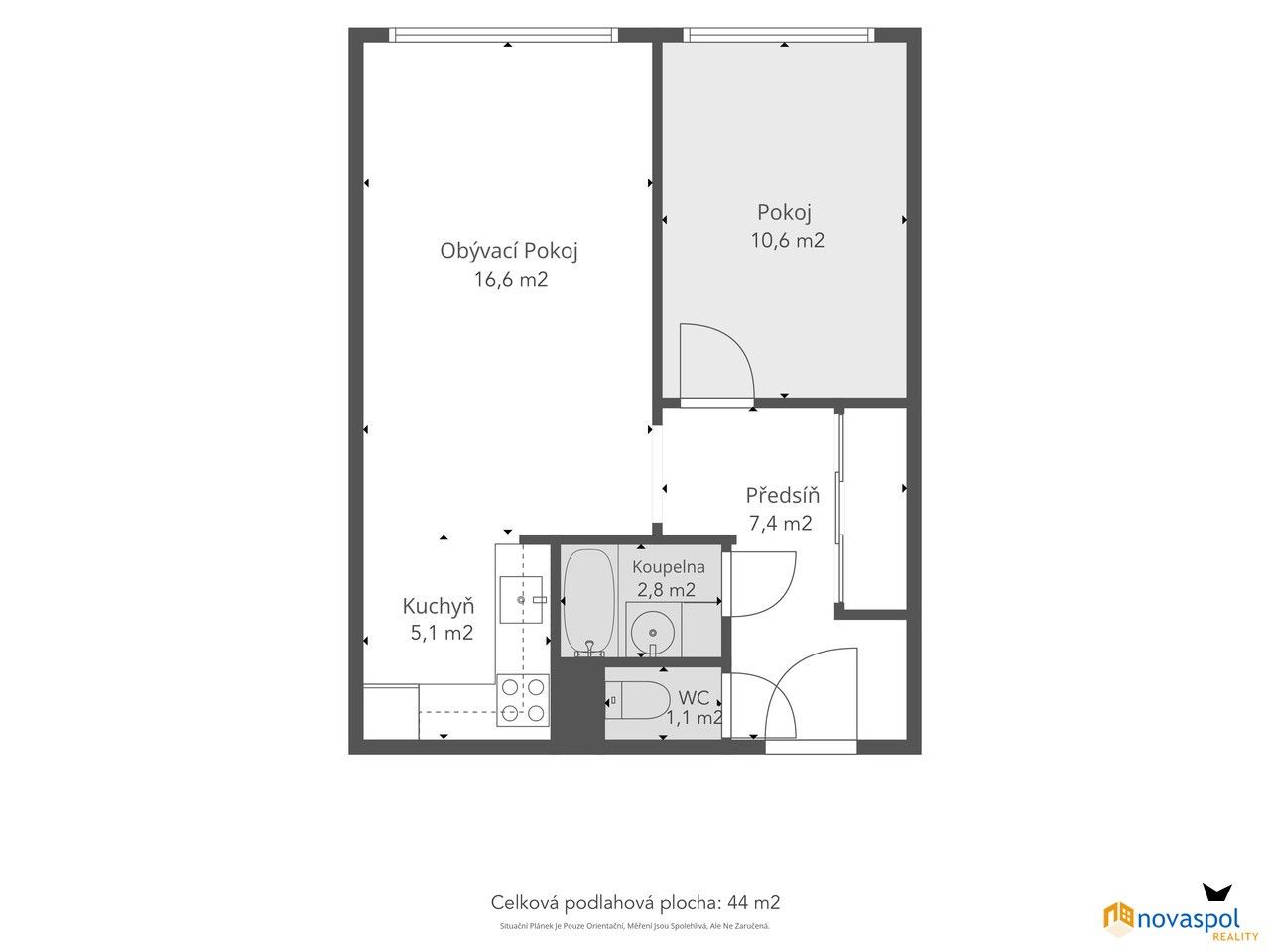 Prodej bytu 2+kk 44 m² - foto 13