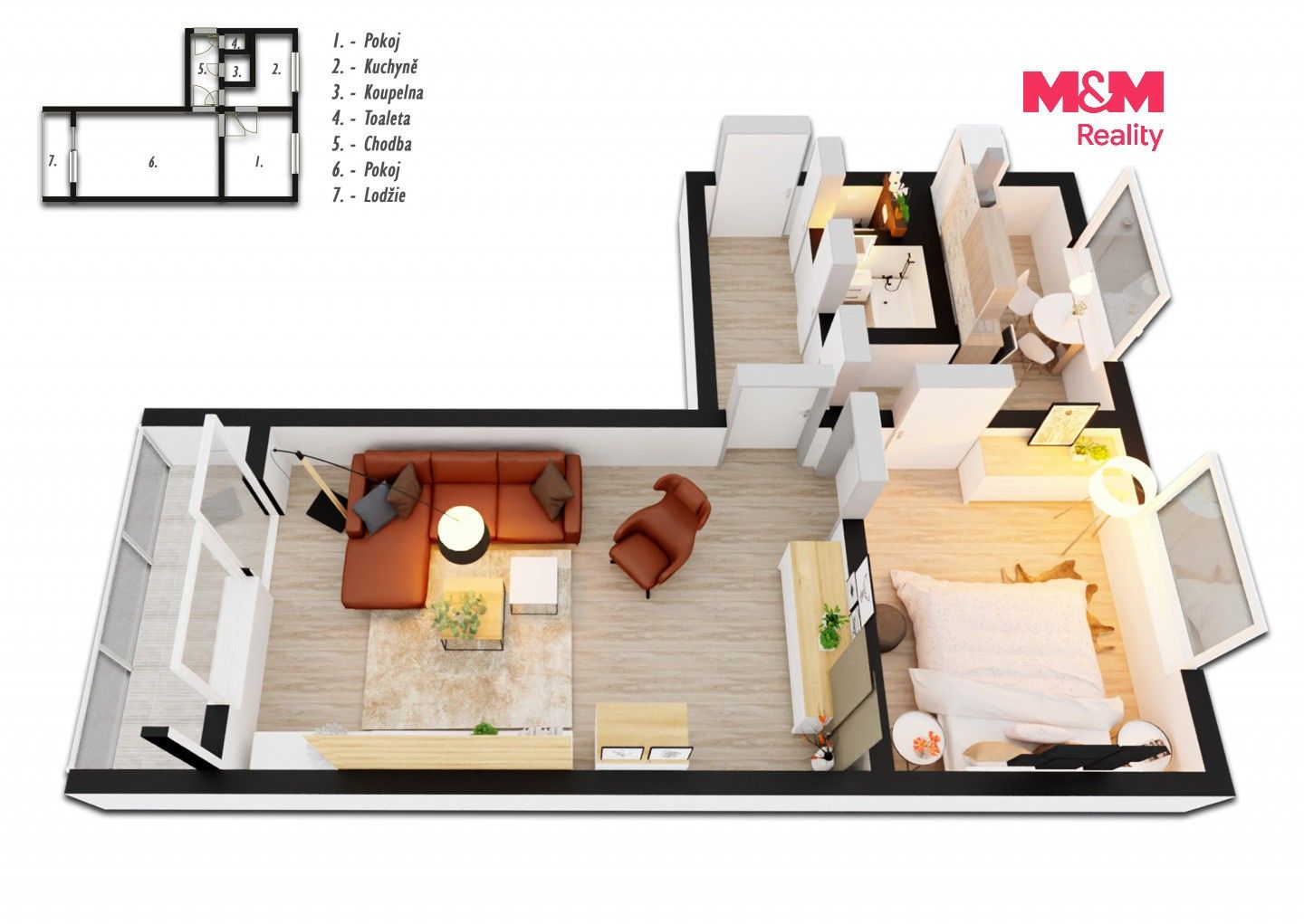 Prodej bytu 2+1 59 m² - foto 8