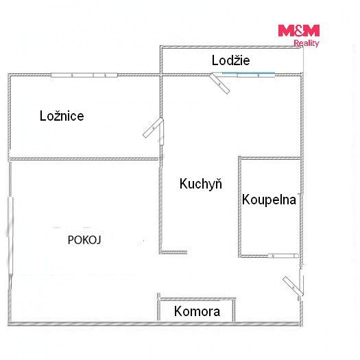 Prodej bytu 2+1 50 m² - foto 7