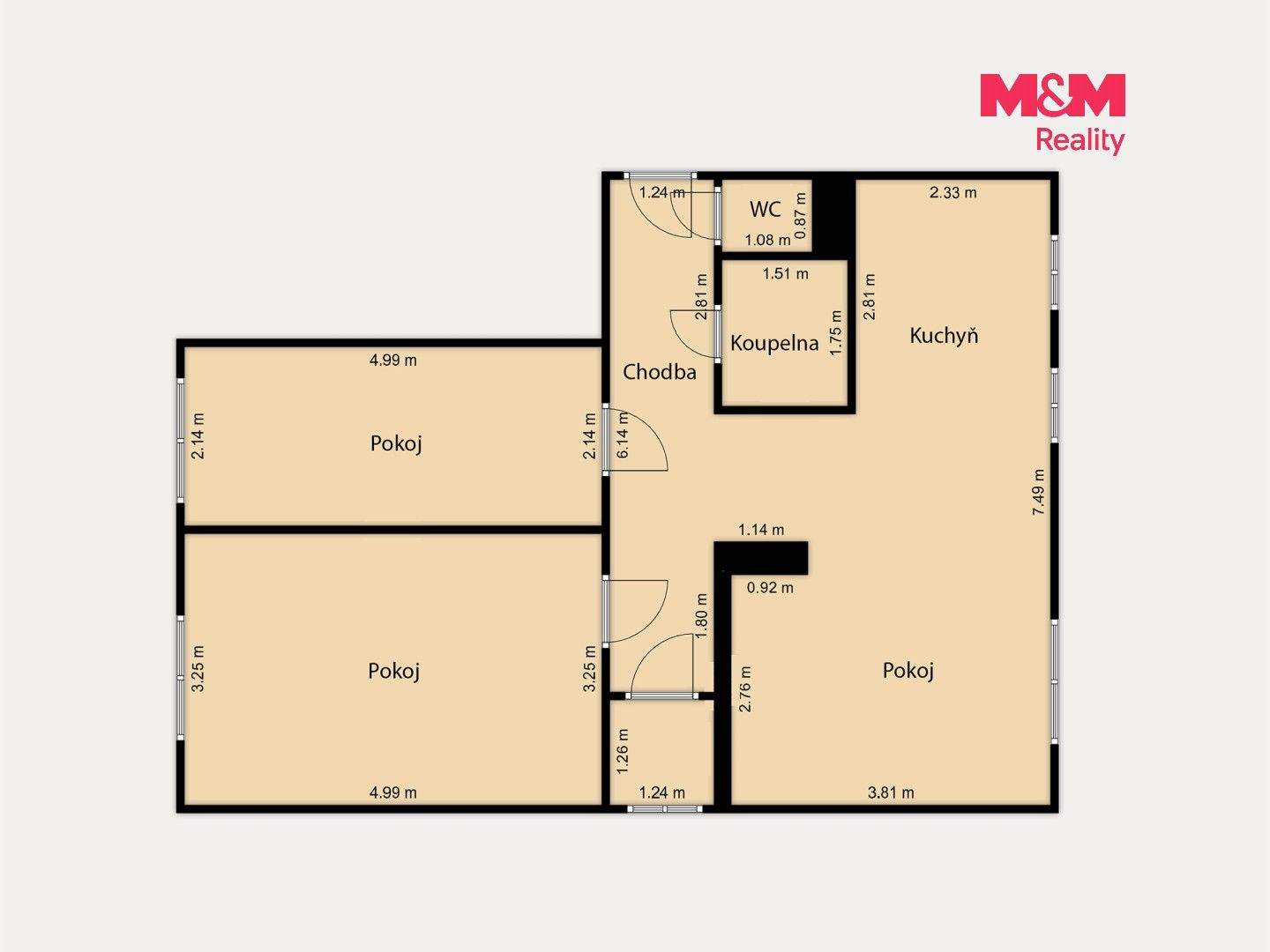 Prodej bytu 3+kk 60 m² - foto 5