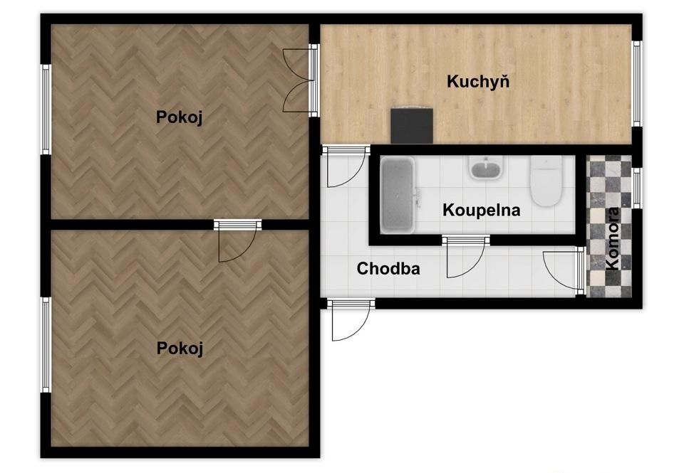 Prodej bytu 2+1 50 m² - foto 3