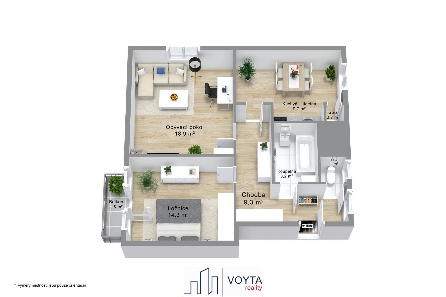 Prodej bytu 2+1 61 m² - foto 18