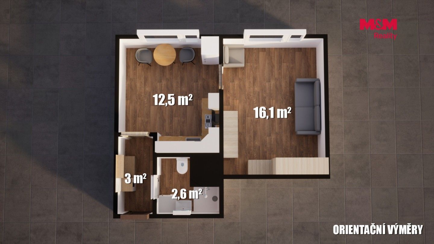 Pronájem bytu 2+kk 37 m² - foto 7